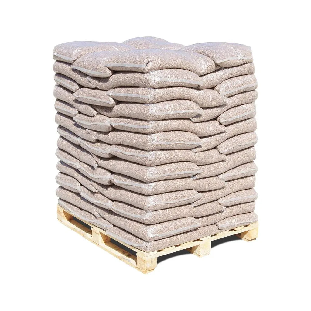 Holzpellets Hartholz Eiche, Pellets, Hartholzpellets ENplusA1 6mm, 65x15kg Sackware ,975kg Palette